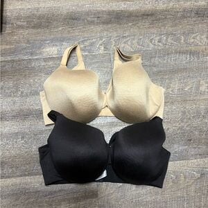 Bundle of 2 cacique Women's Bra Set - Black and Tan